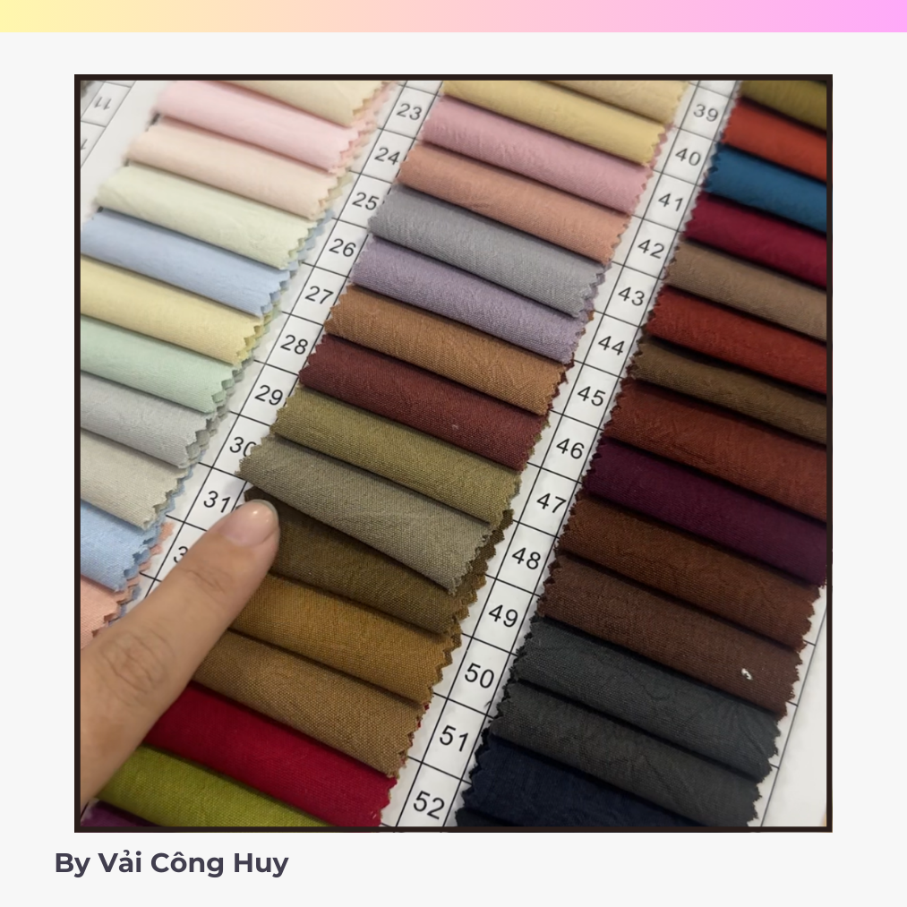 loại vải phổ biến