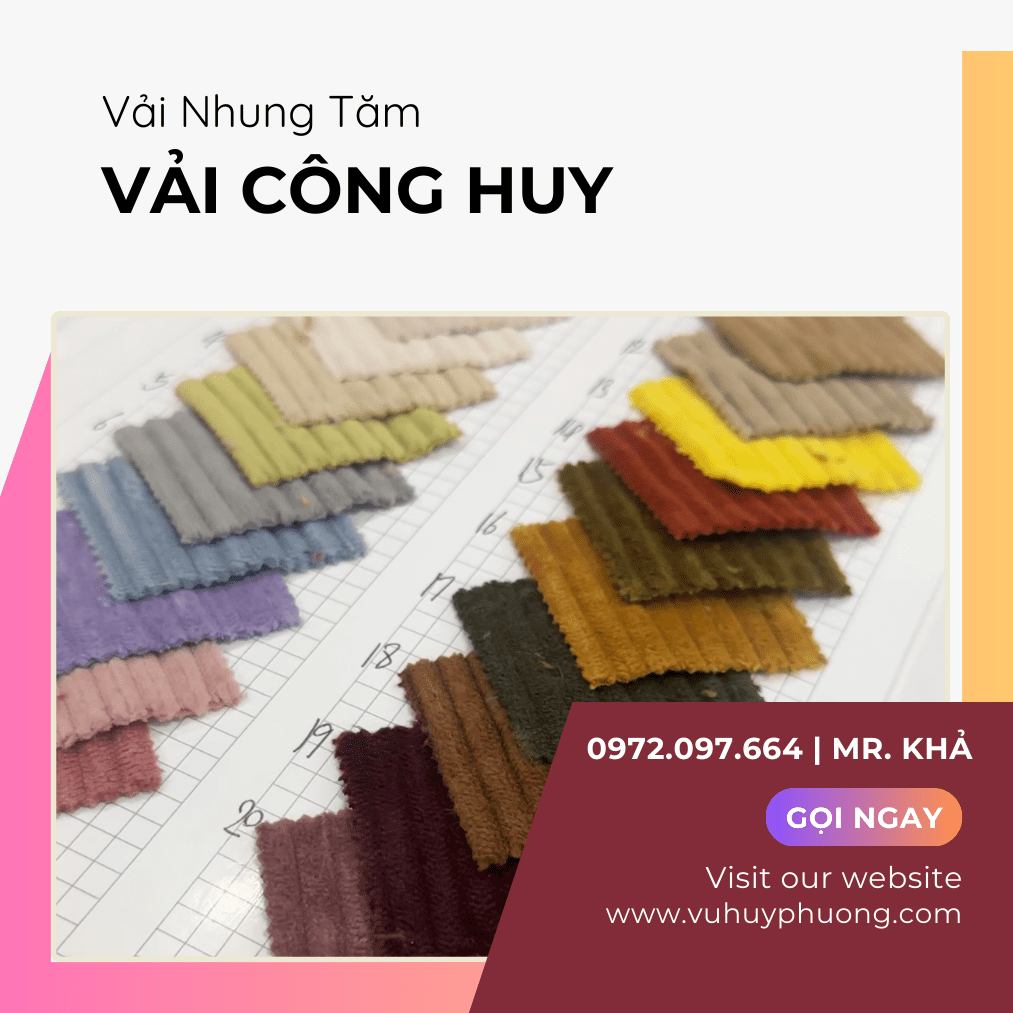 loại vải phổ biến