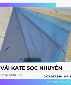 vải kate sọc nhuyễn