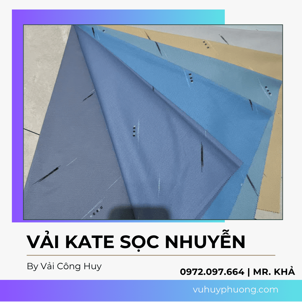 4 vải kate sọc nhuyễn