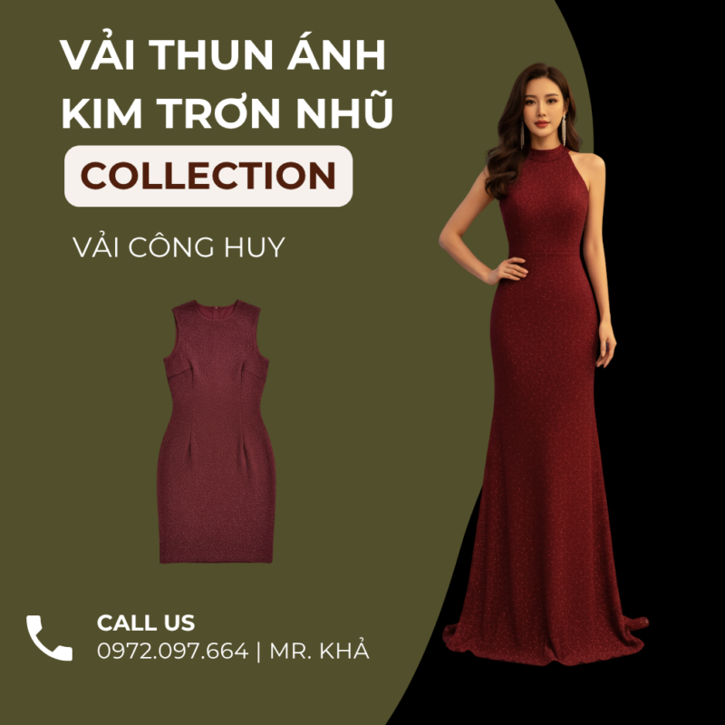 vải may đầm dạ hội