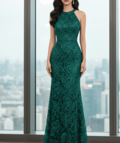 Vải thun ánh kim hoa nổi