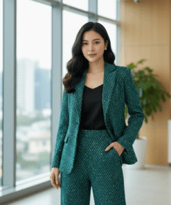 Vải thun kim tuyến dệt nổi