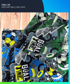 Vải thun Soccer Print Stretch