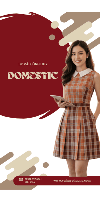 vải may đầm công sở