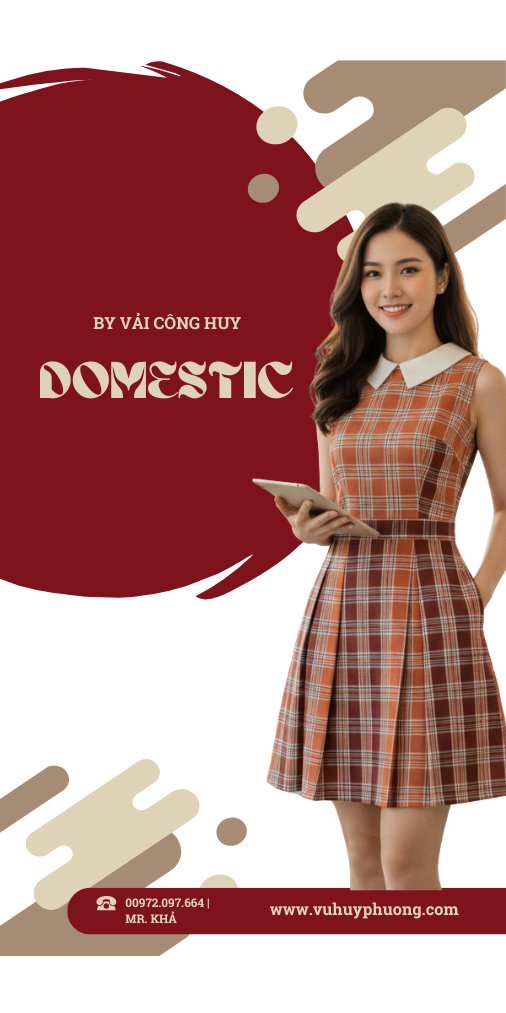 vải caro sẹt thun