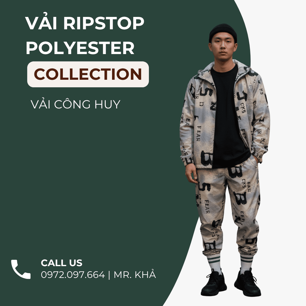 Vải Ripstop Polyester