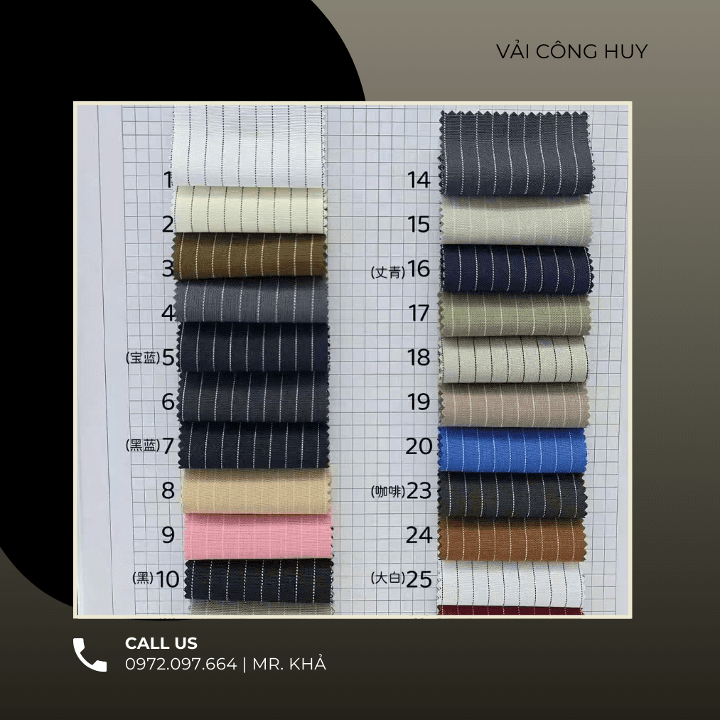 Loại Vải Phổ Biến