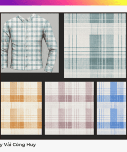 vải kẻ ô dệt lưới