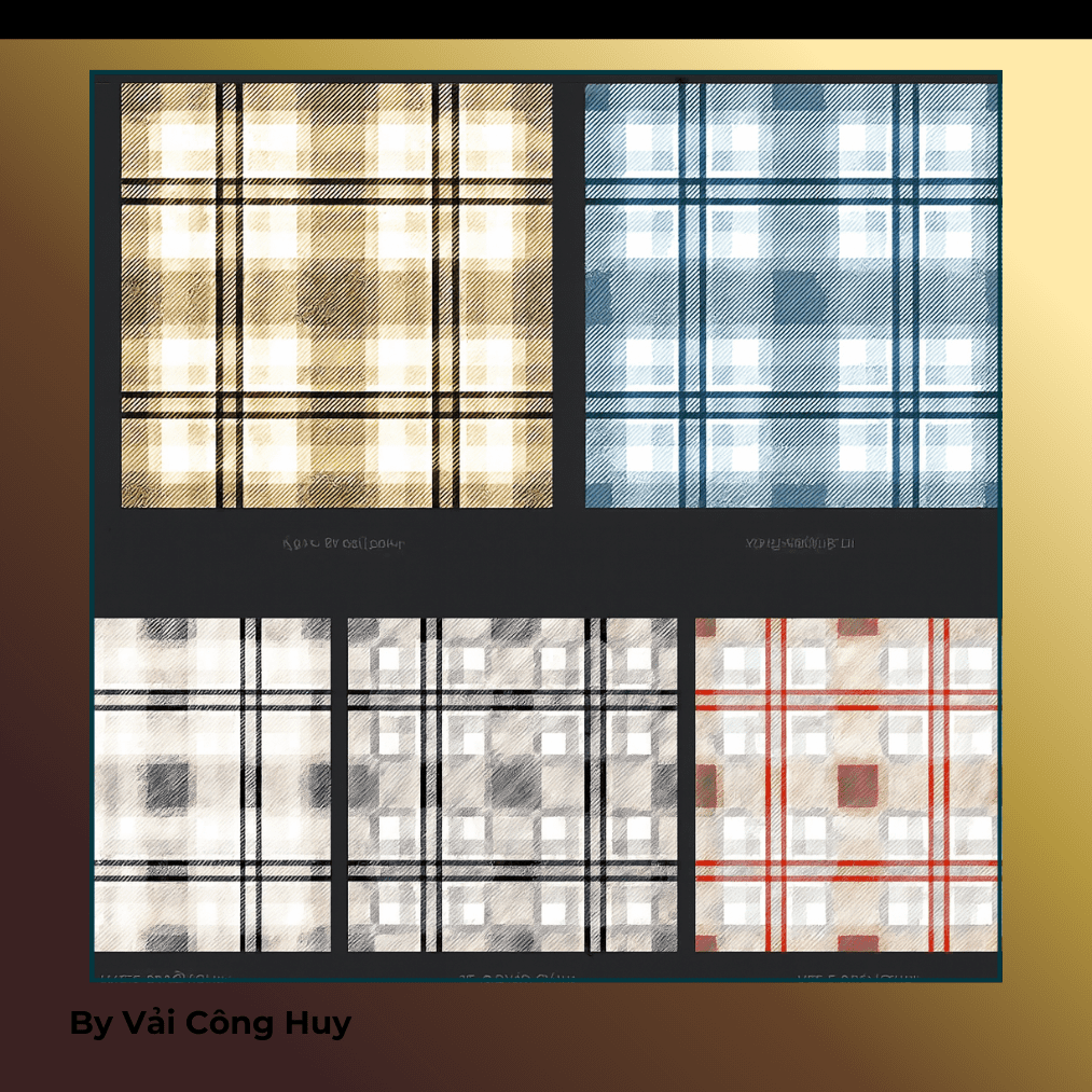 vải caro dệt thoi