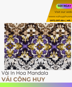 Vải In Hoa Mandala