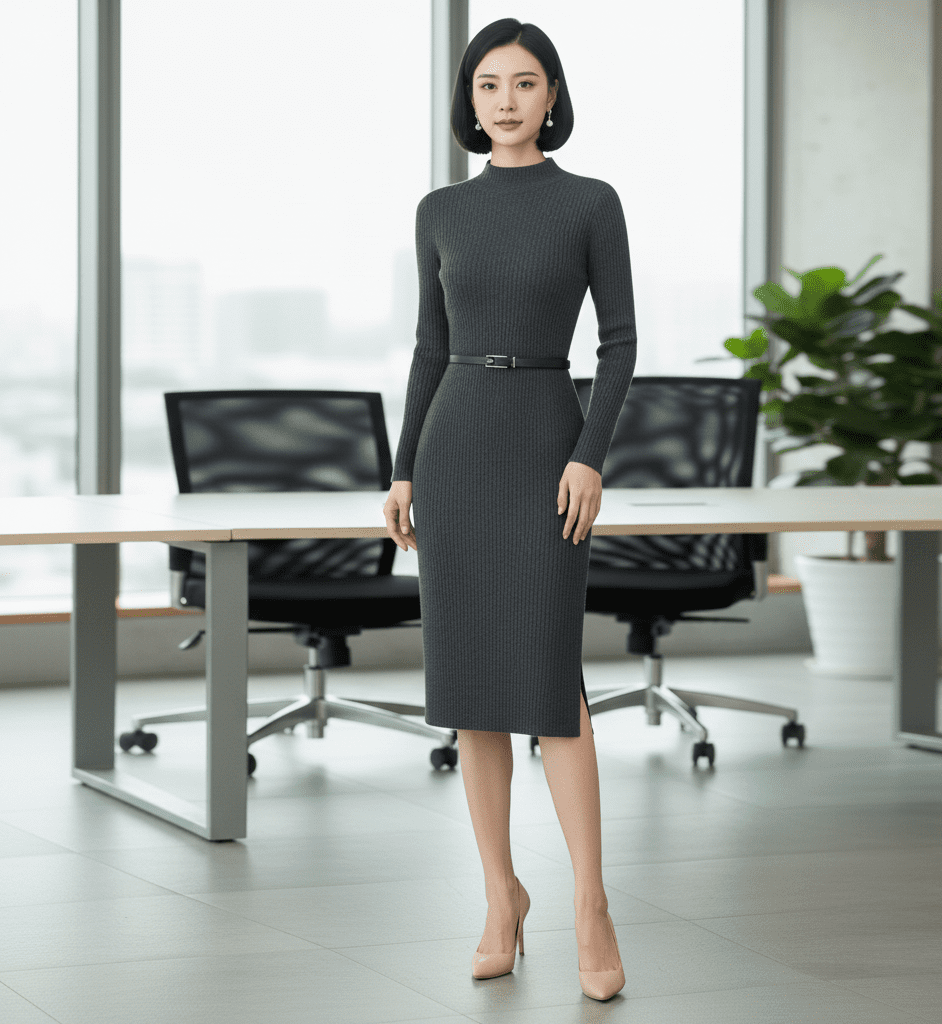 vải may đầm công sở